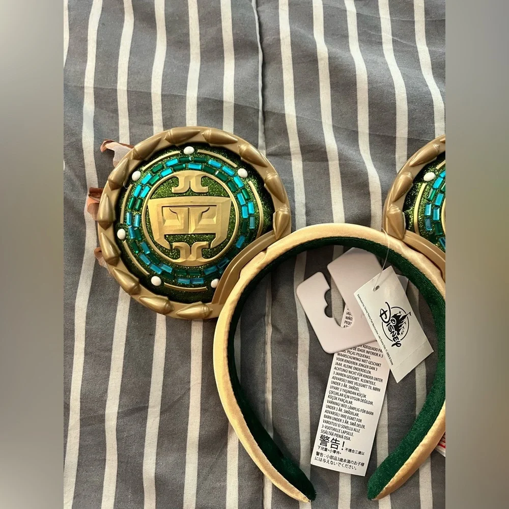 Disney Namor Mouse Ears-Black Panther 2, Wakanda Forever, OS, Green Gold NWT